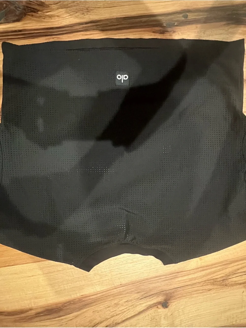 Alo Women's Black Cropped Layered Workout Top